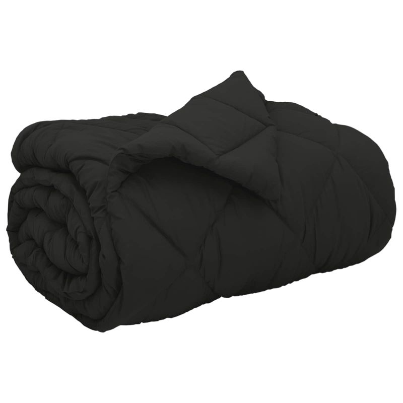 Casa si Gradina - Textile si covoare - Perne si pilote - Pilote - Duvet de iarna Negru 200 x 155 cm Microfibra - Infinity.ro