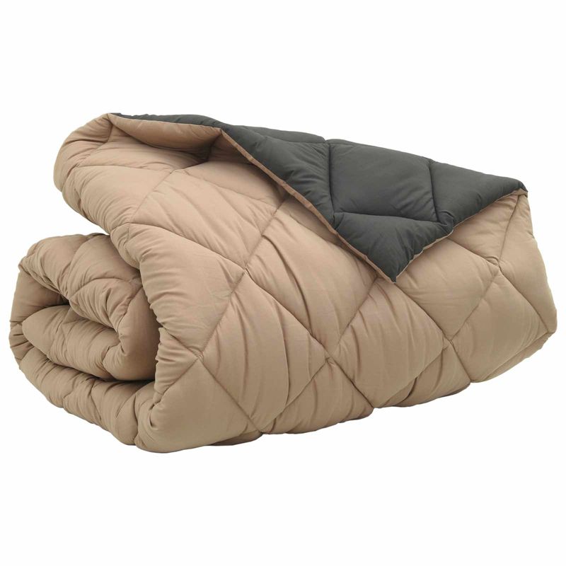 Casa si Gradina - Textile si covoare - Perne si pilote - Pilote - Duvet de iarna Antracit si Taupe 240 x 200 cm Microfibra - Infinity.ro