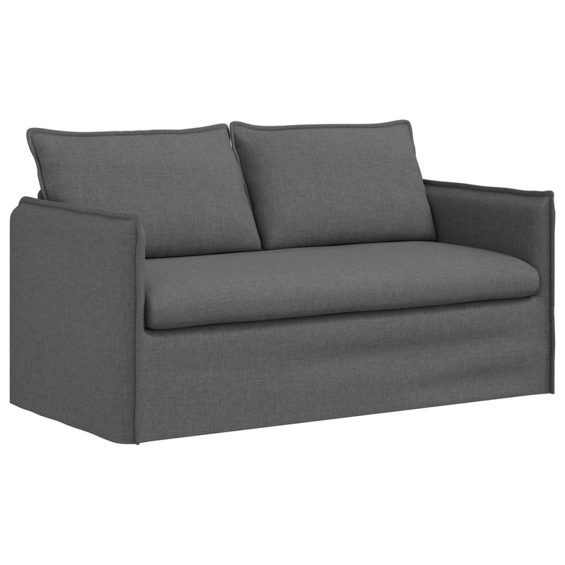 Casa si Gradina - Mobilier - Canapele si coltare - Canapele - Canapea 140cm Gri inchis Metal - Infinity.ro