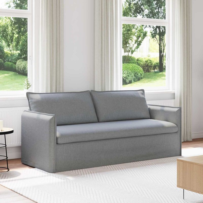 Casa si Gradina - Mobilier - Canapele si coltare - Canapele - Canapea 180cm Gri deschis Metal - Infinity.ro