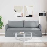 Casa si Gradina - Mobilier - Canapele si coltare - Canapele - Canapea 180cm Gri deschis Metal - Infinity.ro