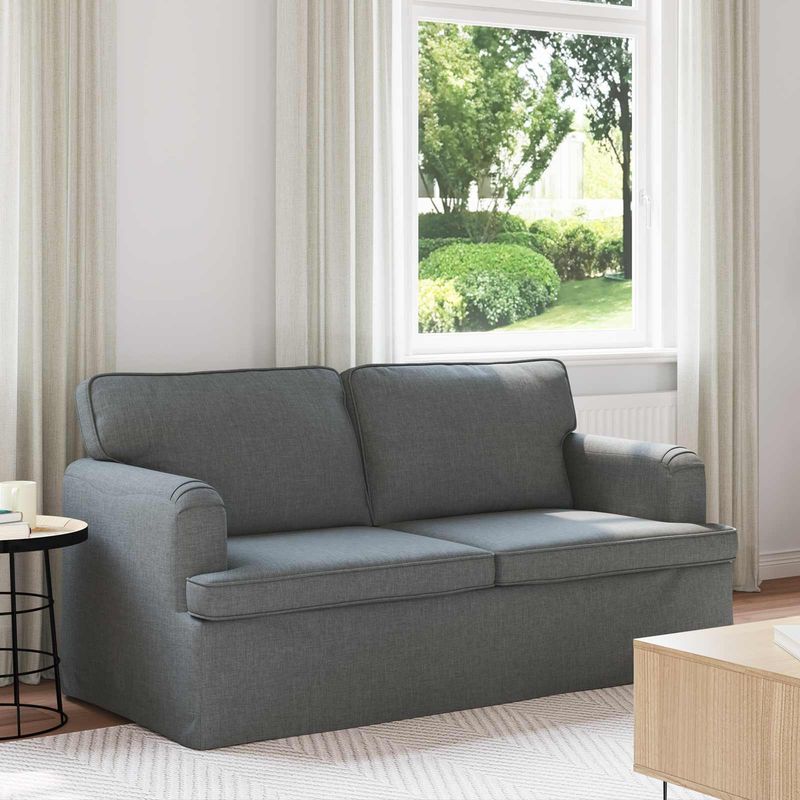Casa si Gradina - Mobilier - Canapele si coltare - Canapele - Canapea 140cm Gri inchis Metal - Infinity.ro