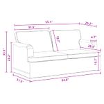 Casa si Gradina - Mobilier - Canapele si coltare - Canapele - Canapea 140cm Gri inchis Metal - Infinity.ro