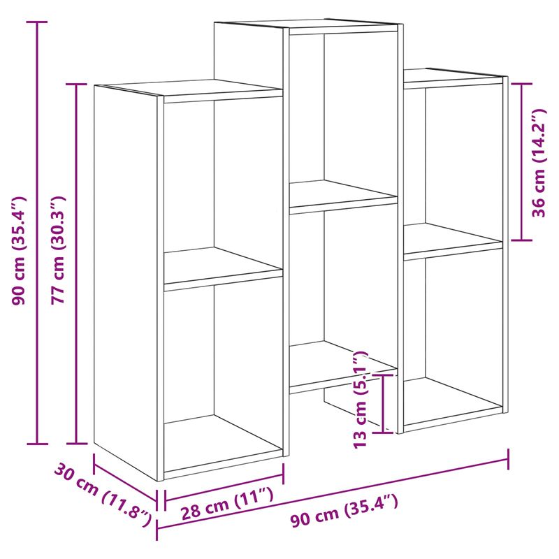 Casa si Gradina - Mobilier - Comode si corpuri - Comode - Bufet Stejar Sonoma 90 x 30 x 90 cm - Infinity.ro