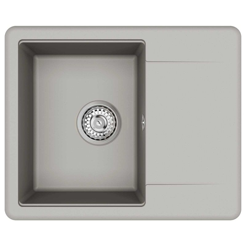 Casa si Gradina - Sanitare - Chiuveta bucatarie si accesorii - Chiuvete bucatarie - Chiuveta Gri 560 x 460 mm 80% Quartz si 20% Rasina - Infinity.ro