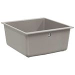 Casa si Gradina - Sanitare - Chiuveta bucatarie si accesorii - Chiuvete bucatarie - Chiuveta Gri 430 x 460 mm 80% Quartz si 20% Rasina - Infinity.ro