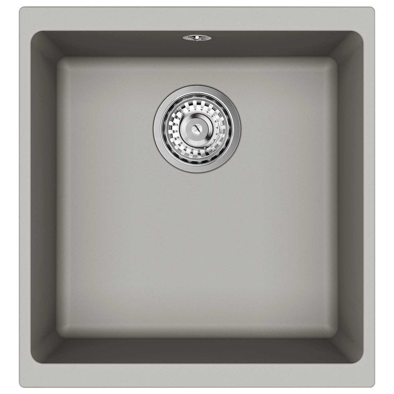 Casa si Gradina - Sanitare - Chiuveta bucatarie si accesorii - Chiuvete bucatarie - Chiuveta Gri 430 x 460 mm 80% Quartz si 20% Rasina - Infinity.ro