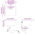 Casa si Gradina - Sanitare - Chiuveta bucatarie si accesorii - Chiuvete bucatarie - Chiuveta Gri 430 x 460 mm 80% Quartz si 20% Rasina - Infinity.ro