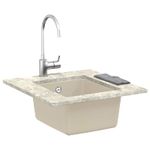 Casa si Gradina - Sanitare - Chiuveta bucatarie si accesorii - Chiuvete bucatarie - Chiuveta Bej 370 x 460 mm 80% Quartz si 20% Rasina - Infinity.ro