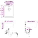 Casa si Gradina - Sanitare - Chiuveta bucatarie si accesorii - Chiuvete bucatarie - Chiuveta Bej 370 x 460 mm 80% Quartz si 20% Rasina - Infinity.ro