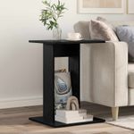 Casa si Gradina - Mobilier - Mese si birouri - Mese living - Masa laterala Stejar Negru 45 x 40 x 62,5 cm Lemn compozit - Infinity.ro