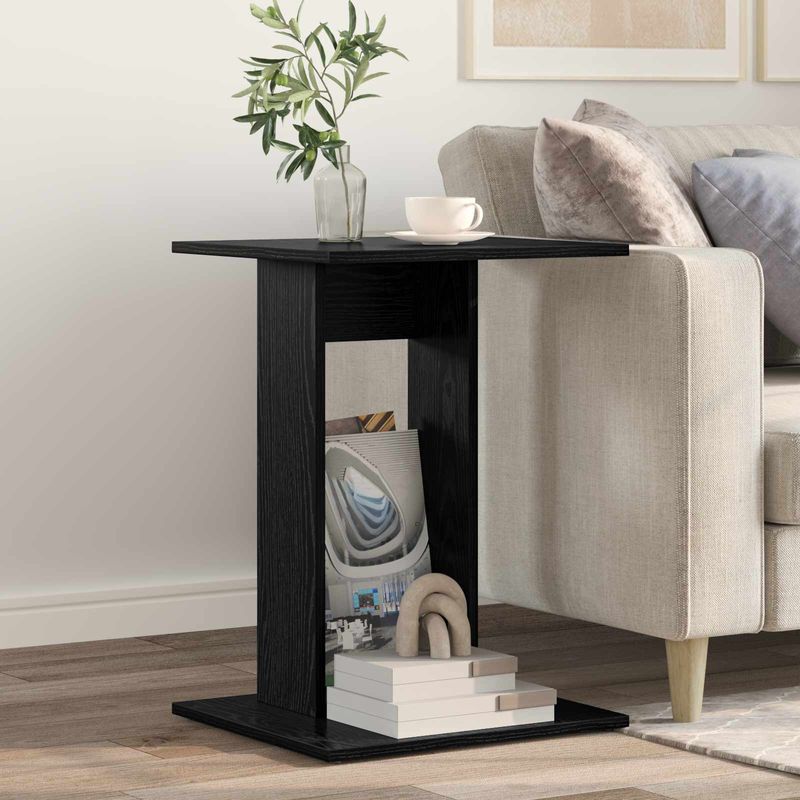Casa si Gradina - Mobilier - Mese si birouri - Mese living - Masa laterala Stejar Negru 45 x 40 x 62,5 cm Lemn compozit - Infinity.ro