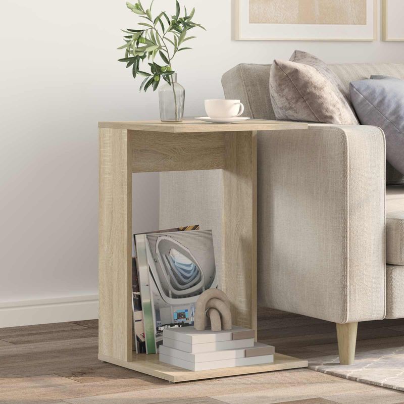 Casa si Gradina - Mobilier - Mese si birouri - Mese living - Masa laterala Stejar Sonoma 40 x 38 x 62,5 cm Lemn compozit - Infinity.ro