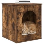 Petshop - Accesorii petshop - Jucarii animale - Ansambluri de joaca - Casa pentru pisici Stejar fumuriu 53 x 52 x 62 cm Lemn compozit - Infinity.ro