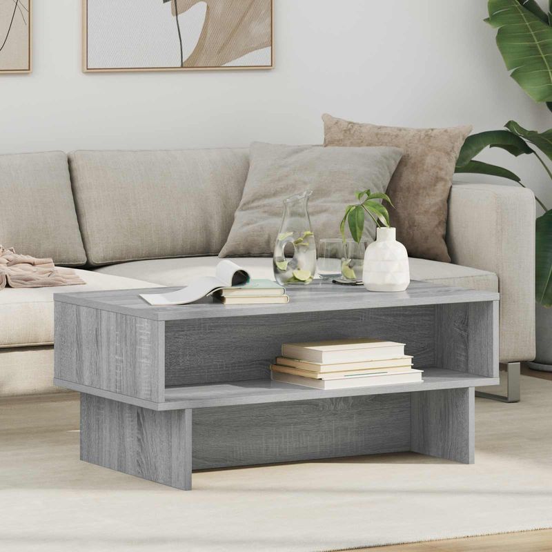 Casa si Gradina - Mobilier - Mese si birouri - Masute de cafea - Masa de cafea Gri Sonoma 80 x 46 x 35 cm Lemn compozit - Infinity.ro