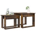 Casa si Gradina - Mobilier - Mese si birouri - Masute de cafea - Set de masute de cafea 2 pcs Stejar fumuriu Lemn compozit - Infinity.ro