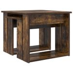 Casa si Gradina - Mobilier - Mese si birouri - Masute de cafea - Set de masute de cafea 2 pcs Stejar fumuriu Lemn compozit - Infinity.ro