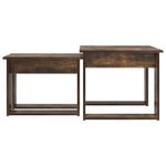 Casa si Gradina - Mobilier - Mese si birouri - Masute de cafea - Set de masute de cafea 2 pcs Stejar fumuriu Lemn compozit - Infinity.ro