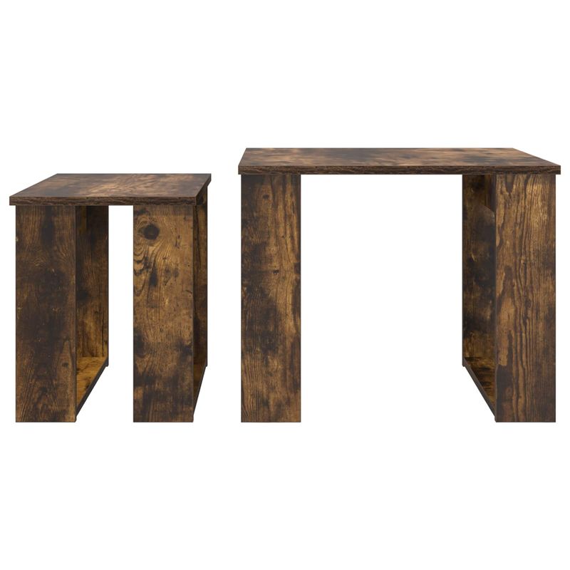 Casa si Gradina - Mobilier - Mese si birouri - Masute de cafea - Set de masute de cafea 2 pcs Stejar fumuriu Lemn compozit - Infinity.ro