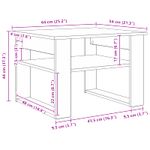 Casa si Gradina - Mobilier - Mese si birouri - Masute de cafea - Masa de cafea Gri Sonoma 64 x 54 x 44 cm Lemn compozit - Infinity.ro
