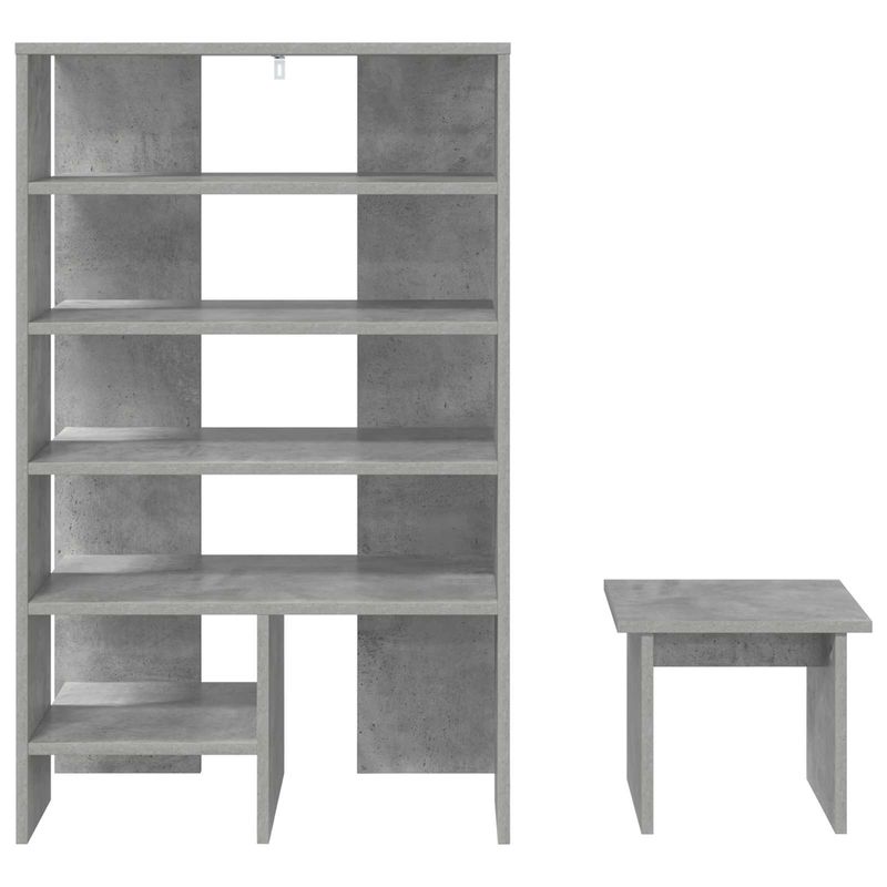 Casa si Gradina - Mobilier - Organizare si depozitare - Organizator incaltaminte - Dulap pentru pantofi cu raft 2 pcs Gri din beton Lemn compozit - Infinity.ro