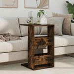 Casa si Gradina - Mobilier - Mese si birouri - Mese living - Masa laterala Stejar fumuriu 40 x 35 x 60,5 cm Lemn compozit - Infinity.ro