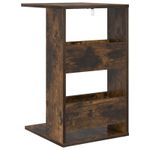 Casa si Gradina - Mobilier - Mese si birouri - Mese living - Masa laterala Stejar fumuriu 40 x 35 x 60,5 cm Lemn compozit - Infinity.ro