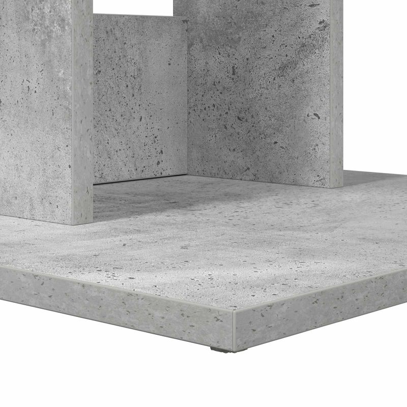 Casa si Gradina - Mobilier - Mese si birouri - Mese living - Masa laterala Gri din beton 45 x 40 x 62,5 cm Lemn compozit - Infinity.ro
