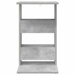 Casa si Gradina - Mobilier - Mese si birouri - Mese living - Masa laterala Gri din beton 40 x 35 x 60,5 cm Lemn compozit - Infinity.ro