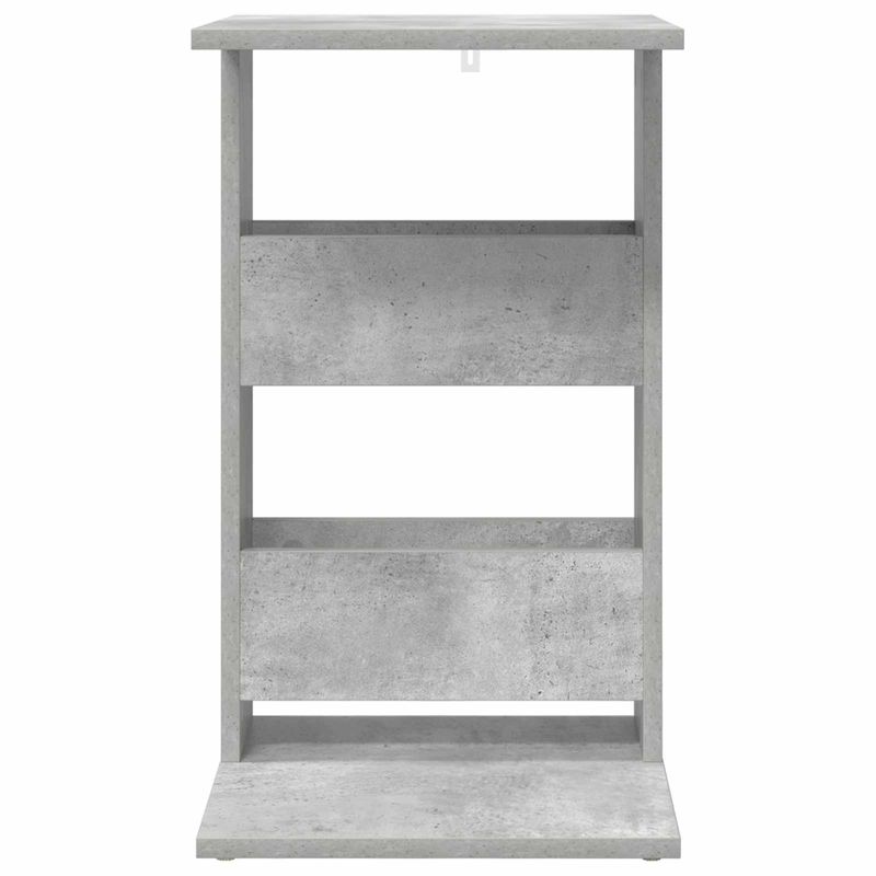 Casa si Gradina - Mobilier - Mese si birouri - Mese living - Masa laterala Gri din beton 40 x 35 x 60,5 cm Lemn compozit - Infinity.ro