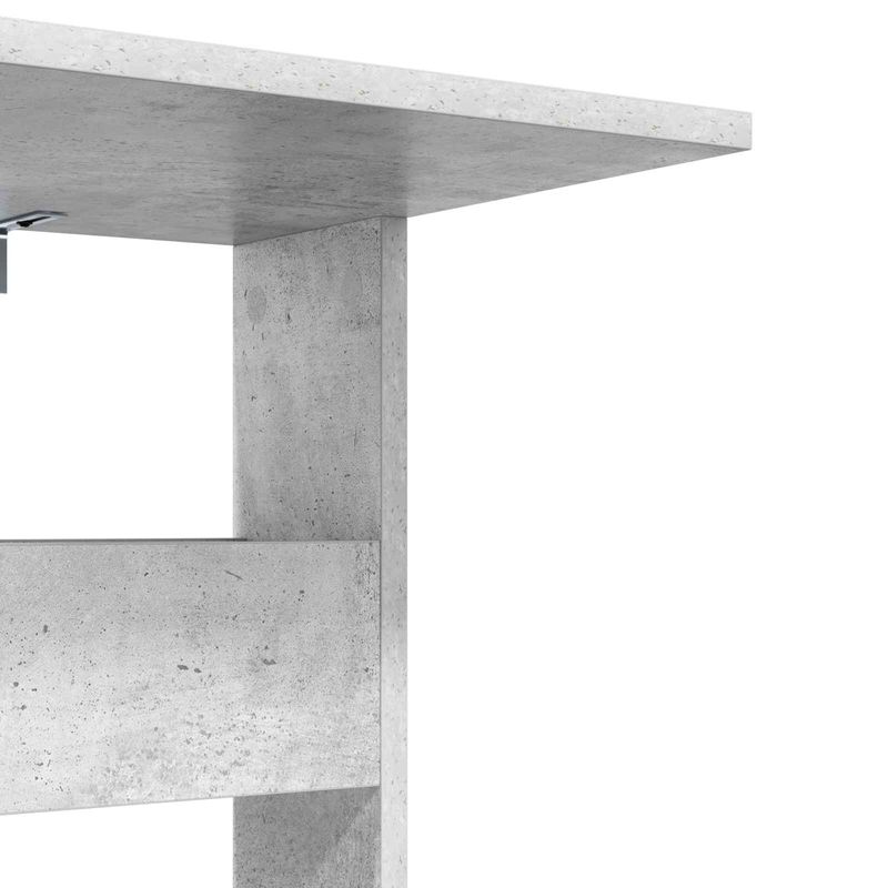 Casa si Gradina - Mobilier - Mese si birouri - Mese living - Masa laterala Gri din beton 40 x 35 x 60,5 cm Lemn compozit - Infinity.ro