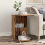 Casa si Gradina - Mobilier - Mese si birouri - Mese living - Masa laterala cu roata Lemn vechi 40 x 35 x 60 cm Lemn compozit - Infinity.ro