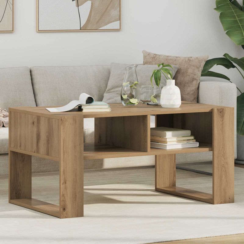 Casa si Gradina - Mobilier - Mese si birouri - Masute de cafea - Masa de cafea Stejar Artizanal 92 x 53 x 45 cm Lemn compozit - Infinity.ro