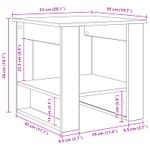 Casa si Gradina - Mobilier - Mese si birouri - Masute de cafea - Masa de cafea Gri din beton 51 x 50 x 50 cm Lemn compozit - Infinity.ro