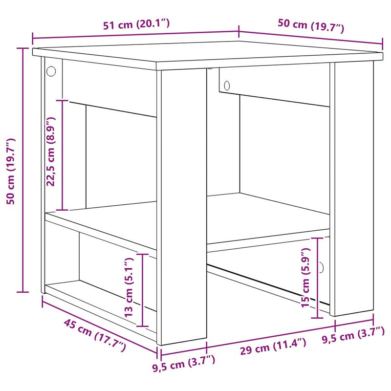 Casa si Gradina - Mobilier - Mese si birouri - Masute de cafea - Masa de cafea Gri din beton 51 x 50 x 50 cm Lemn compozit - Infinity.ro