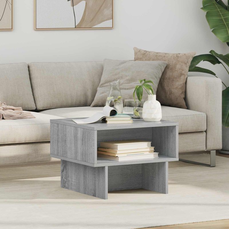 Casa si Gradina - Mobilier - Mese si birouri - Masute de cafea - Masa de cafea Gri Sonoma 48 x 46 x 35 cm Lemn compozit - Infinity.ro