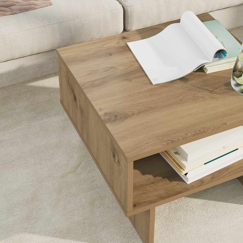 Casa si Gradina - Mobilier - Mese si birouri - Masute de cafea - Masa de cafea Stejar Artizanal 48 x 46 x 35 cm Lemn compozit - Infinity.ro