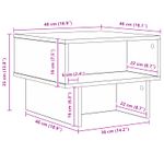 Casa si Gradina - Mobilier - Mese si birouri - Masute de cafea - Masa de cafea Stejar Artizanal 48 x 46 x 35 cm Lemn compozit - Infinity.ro