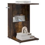 Casa si Gradina - Mobilier - Mese si birouri - Mese living - Masa laterala Stejar fumuriu 40 x 35 x 60 cm Lemn compozit - Infinity.ro