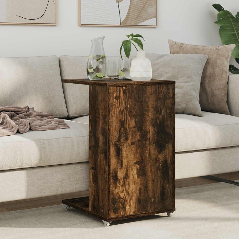 Casa si Gradina - Mobilier - Mese si birouri - Mese living - Masa laterala Stejar fumuriu 40 x 35 x 60 cm Lemn compozit - Infinity.ro