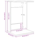 Casa si Gradina - Mobilier - Mese si birouri - Mese living - Masa laterala Stejar Artizanal 40 x 38 x 62,5 cm Lemn compozit - Infinity.ro