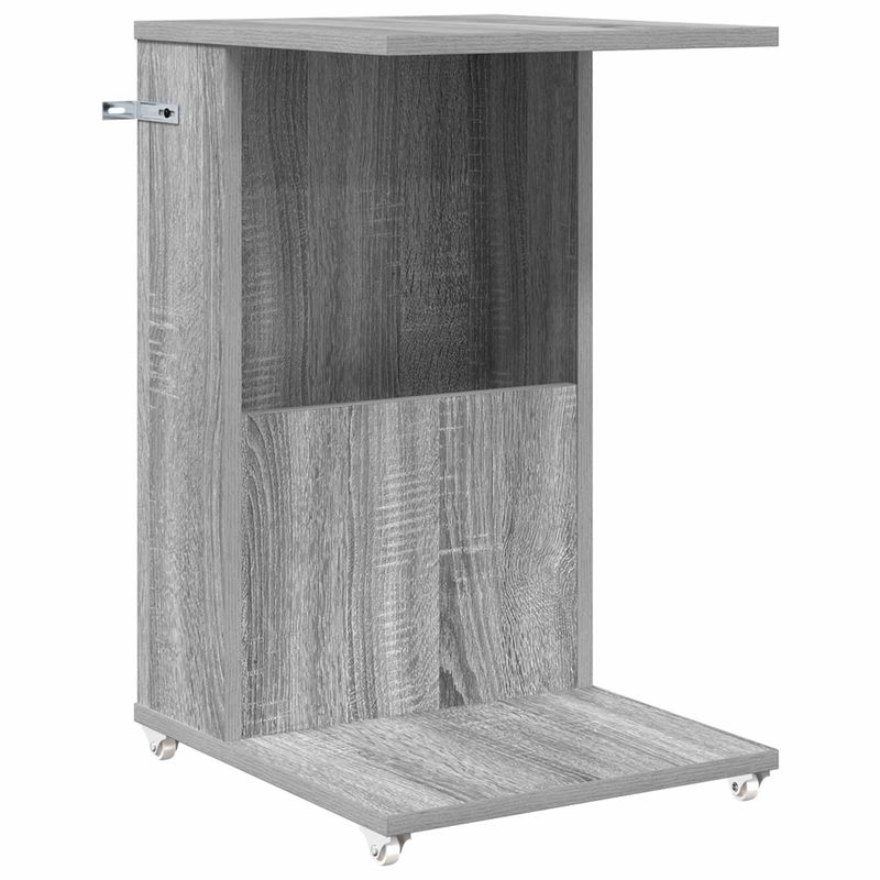 Casa si Gradina - Mobilier - Mese si birouri - Mese living - Masa laterala cu roata Gri Sonoma 40 x 35 x 60 cm Lemn compozit - Infinity.ro