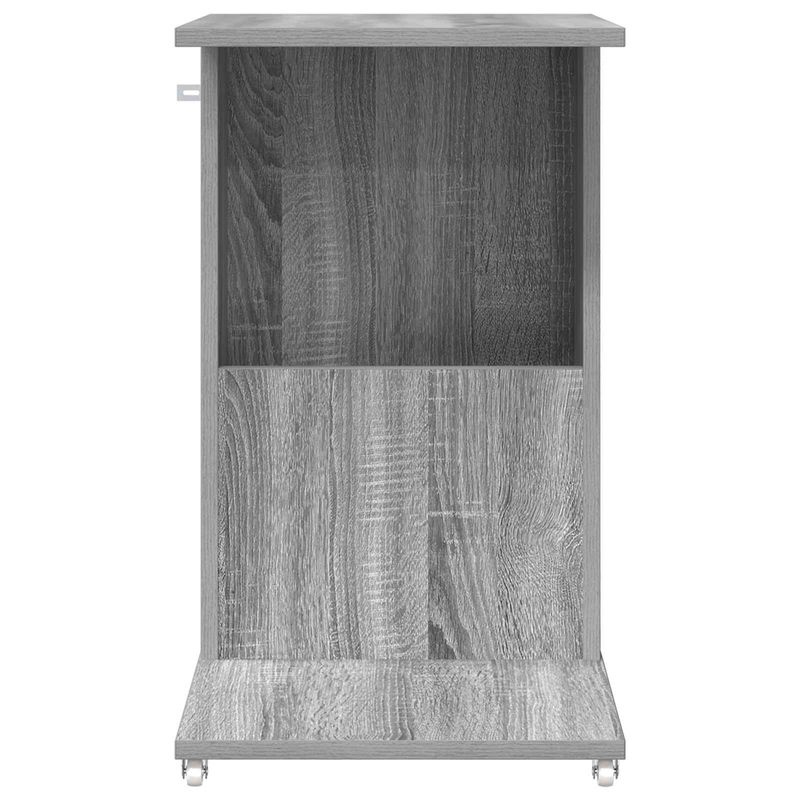 Casa si Gradina - Mobilier - Mese si birouri - Mese living - Masa laterala cu roata Gri Sonoma 40 x 35 x 60 cm Lemn compozit - Infinity.ro