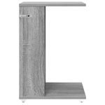 Casa si Gradina - Mobilier - Mese si birouri - Mese living - Masa laterala cu roata Gri Sonoma 40 x 35 x 60 cm Lemn compozit - Infinity.ro