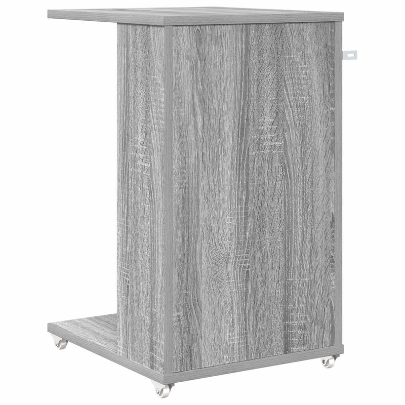 Casa si Gradina - Mobilier - Mese si birouri - Mese living - Masa laterala cu roata Gri Sonoma 40 x 35 x 60 cm Lemn compozit - Infinity.ro