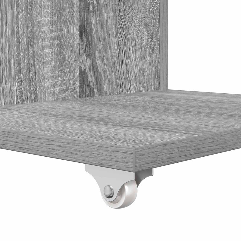 Casa si Gradina - Mobilier - Mese si birouri - Mese living - Masa laterala cu roata Gri Sonoma 40 x 35 x 60 cm Lemn compozit - Infinity.ro