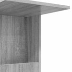 Casa si Gradina - Mobilier - Mese si birouri - Mese living - Masa laterala cu roata Gri Sonoma 40 x 35 x 60 cm Lemn compozit - Infinity.ro