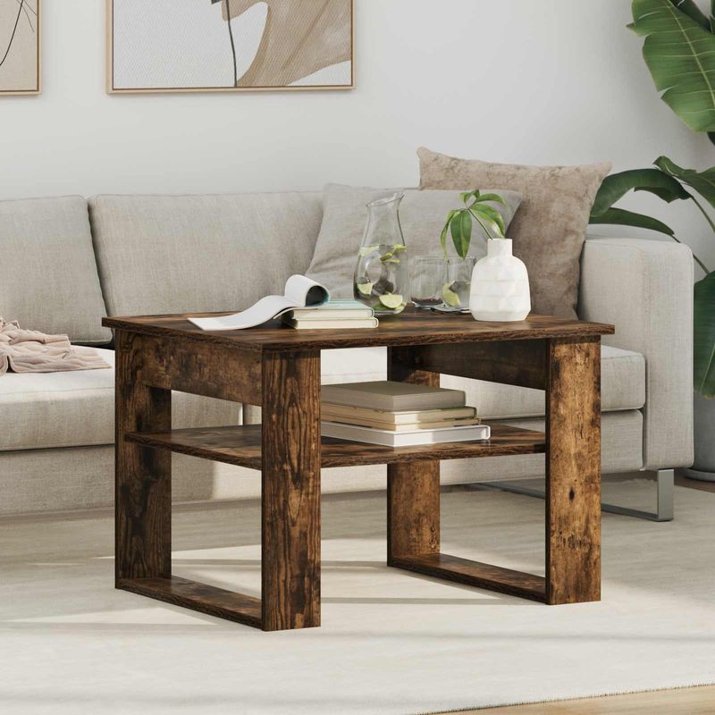 Casa si Gradina - Mobilier - Mese si birouri - Masute de cafea - Masa de cafea Stejar fumuriu 64 x 54 x 44 cm Lemn compozit - Infinity.ro
