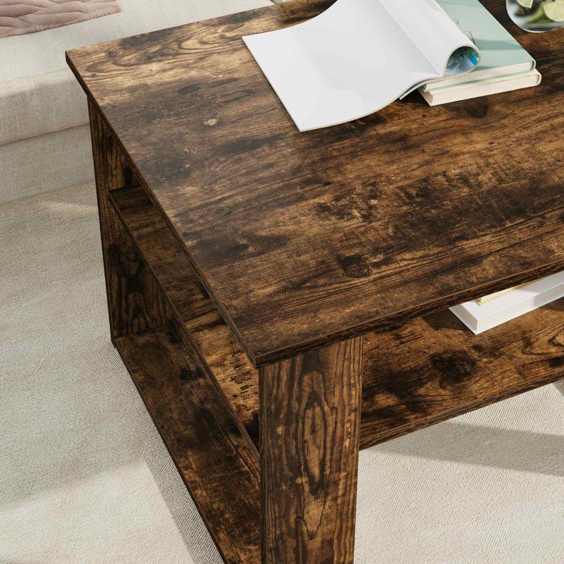 Casa si Gradina - Mobilier - Mese si birouri - Masute de cafea - Masa de cafea Stejar fumuriu 64 x 54 x 44 cm Lemn compozit - Infinity.ro