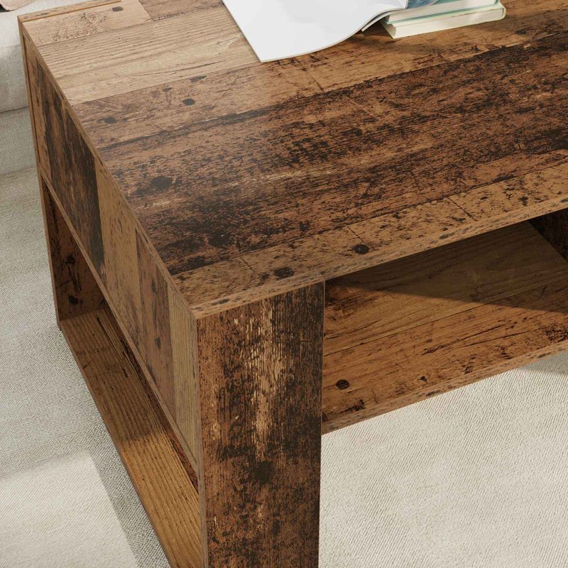 Casa si Gradina - Mobilier - Mese si birouri - Masute de cafea - Masa de cafea Lemn vechi 92 x 53 x 45 cm Lemn compozit - Infinity.ro